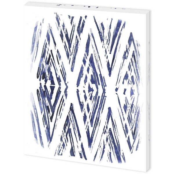 Mercana Indigo Batik Vignette VI (44 x 55) Made to Order Canvas Art