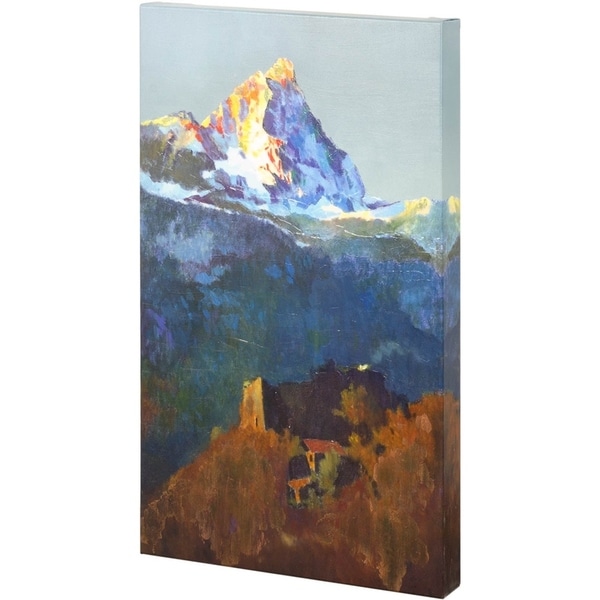 Mercana Campers At Valle de Aosta (33 x 50) Made to Order Canvas Art
