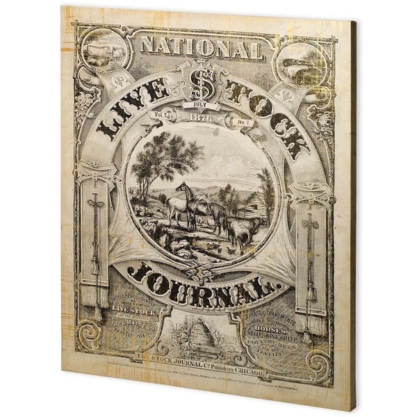 Mercana National Live Stock Journal (55 x 44) Made to Order Canvas Art