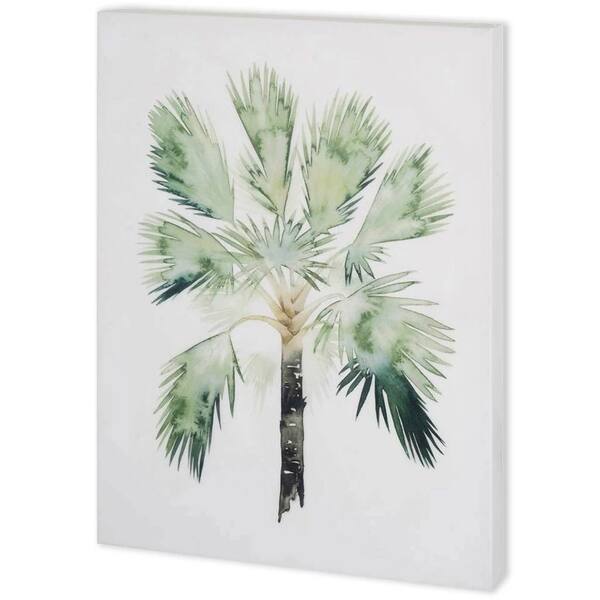 Mercana Watercolor Palm of the Tropics I (44 x 55) Made to Order Canvas ...