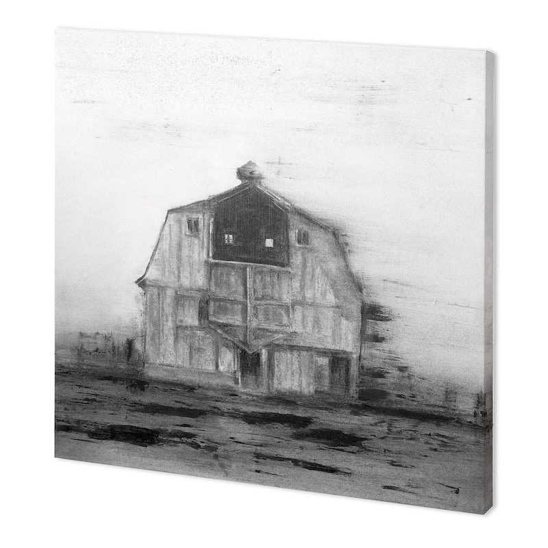Mercana Barn House in Wind II (41 x 41) Made to Order Canvas Art