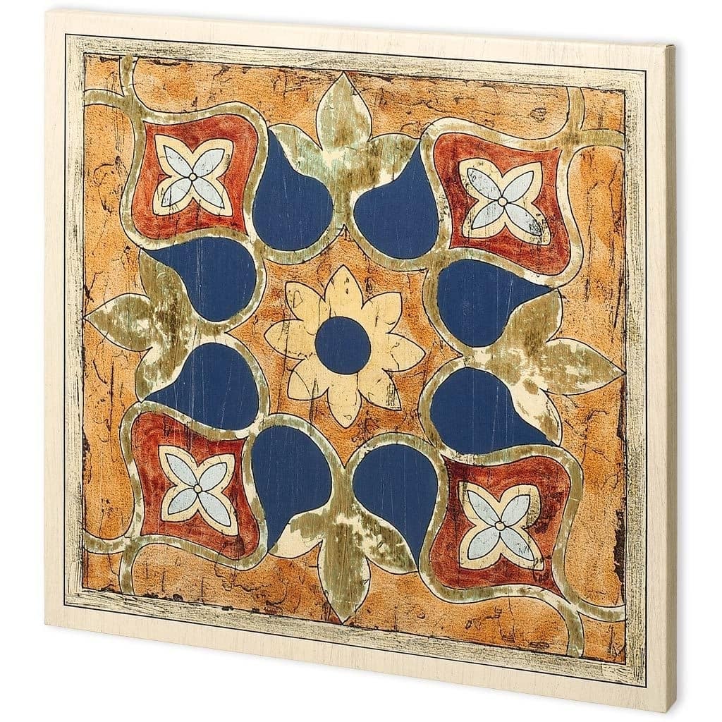 Mercana Vintage Woodblock II (44 x 44) Made to Order Canvas Art