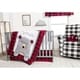 preview thumbnail 10 of 8, Peak-a-Bear 3 Piece Crib Bedding Set