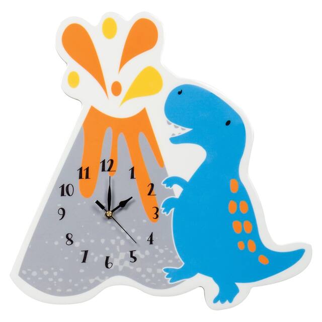 Dinosaur Volcano Wall Clock