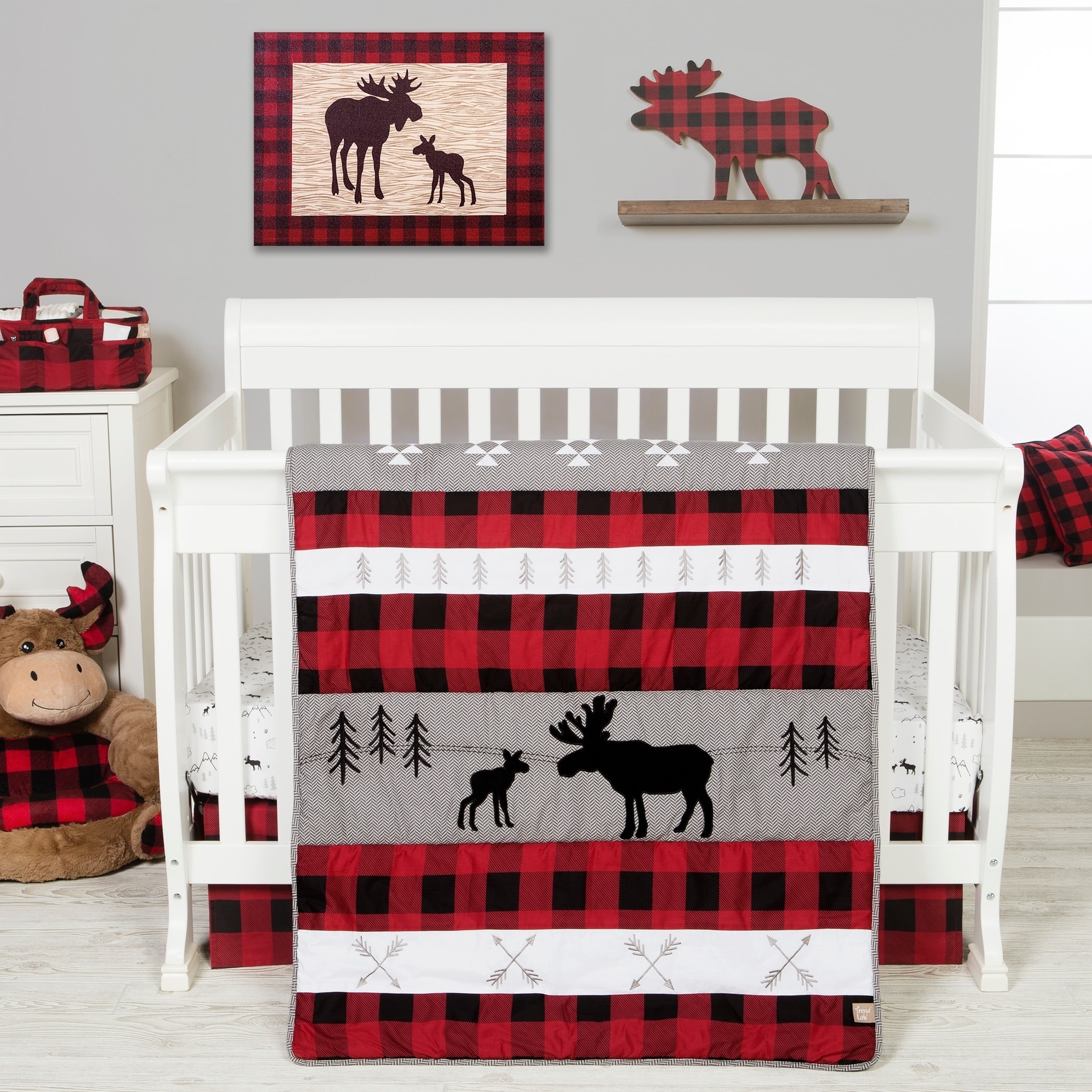 Shop Lumberjack Moose 3 Piece Crib 