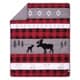 preview thumbnail 3 of 8, Lumberjack Moose 3 Piece Crib Bedding Set