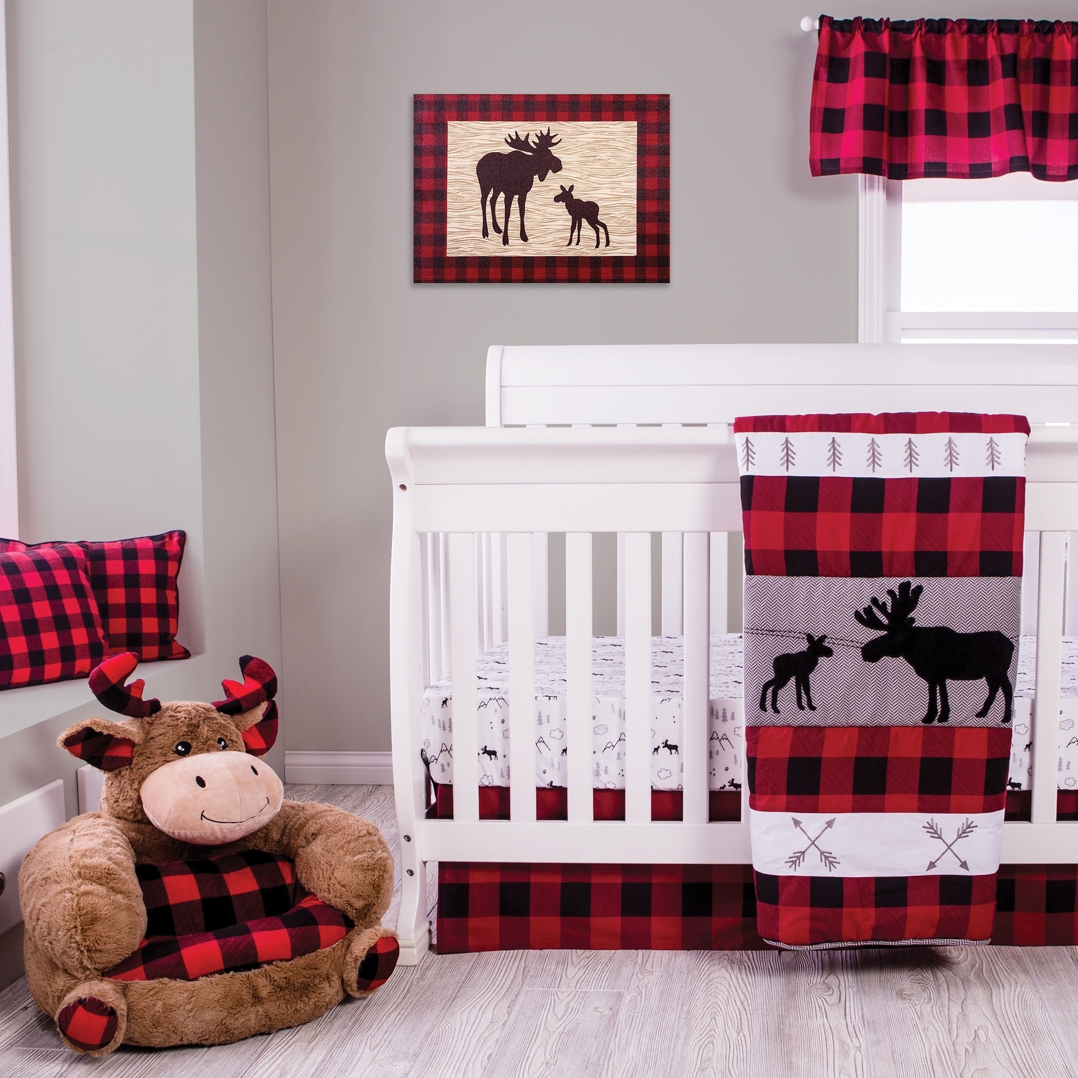 lumberjack baby crib bedding