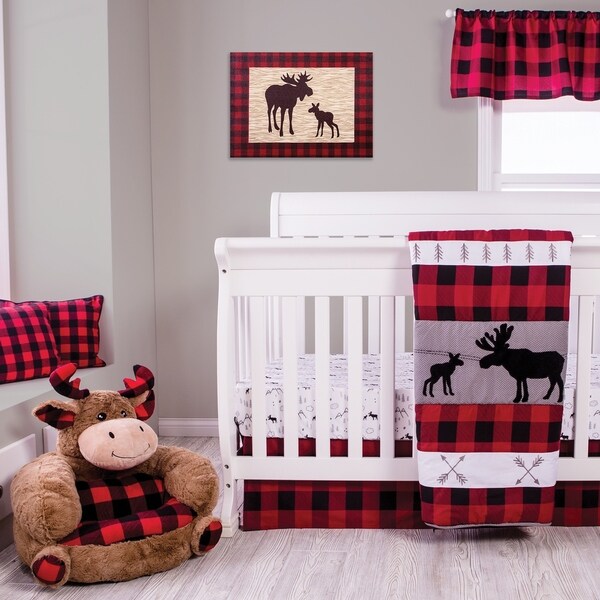 moose baby crib bedding
