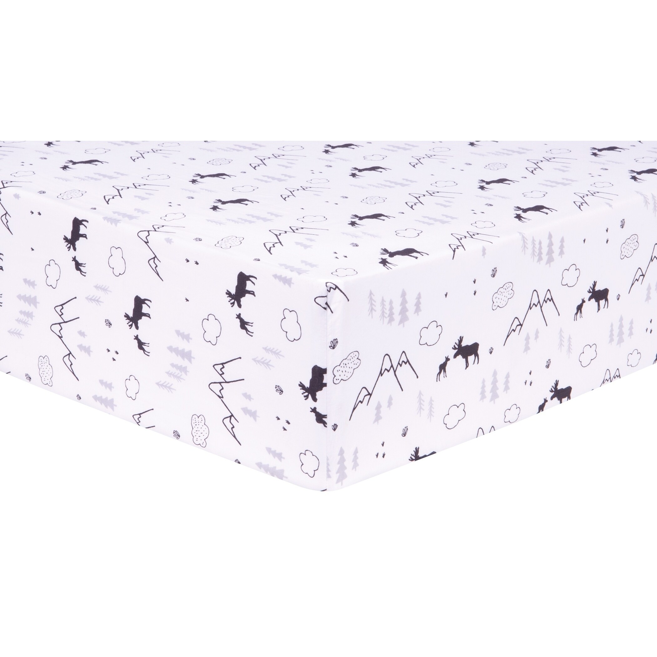 moose crib bedding set