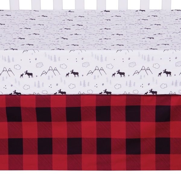 lumberjack crib bedding set