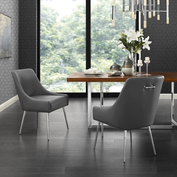 dining room chairs with stainless steel legs