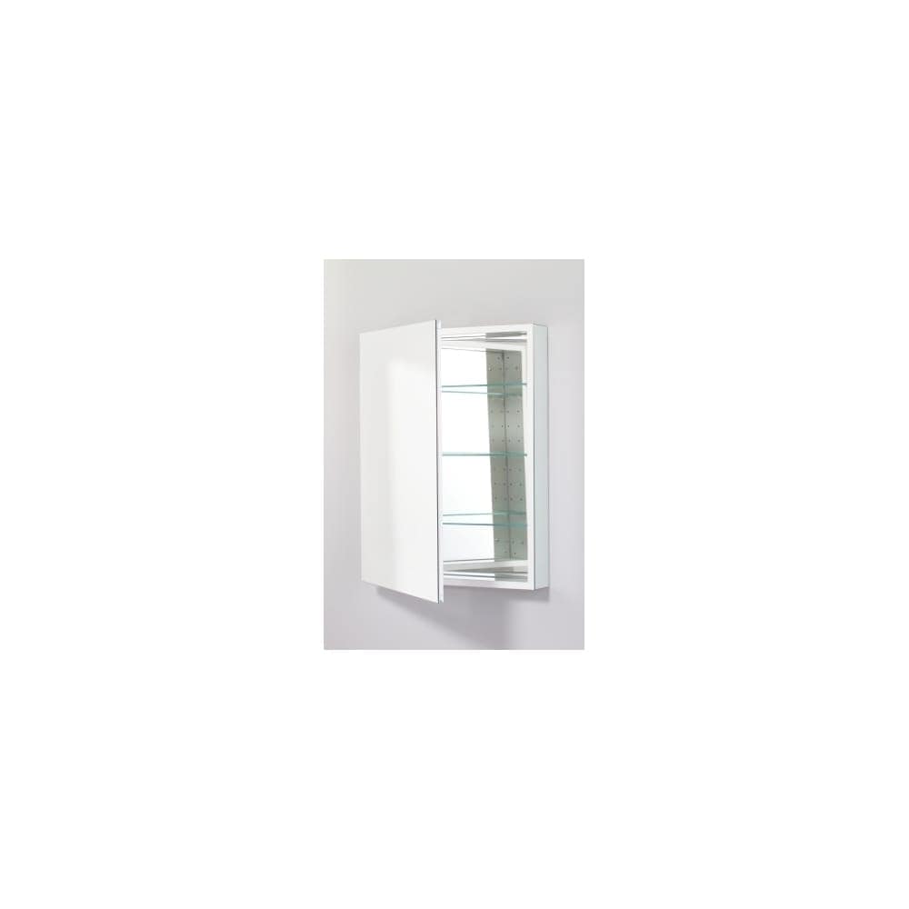 Robern Pl Series 2 Door Flat Medicine Cabinet Plm2430w White