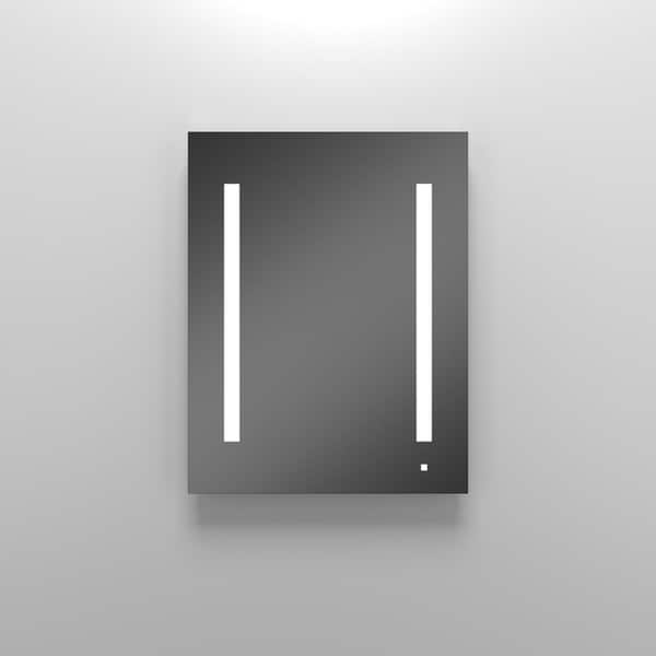 Robern 1 Door Plain Medicine AC2430D4P1L with Light Fixture