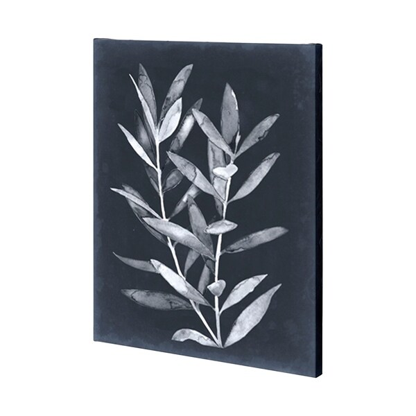 Mercana Midnight Leaves II (40 x 50) Made to Order Canvas Art