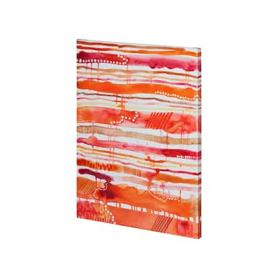 Mercana Tangerine Stripes II (27 x 36) Made to Order Canvas Art