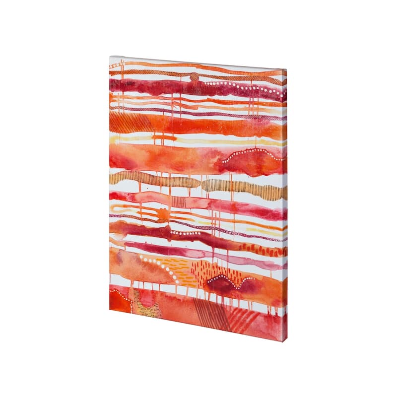 Mercana Tangerine Stripes I (27 x 36) Made to Order Canvas Art