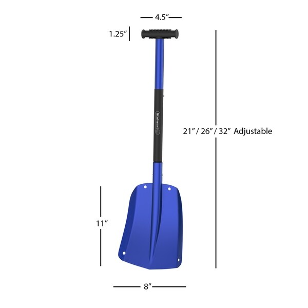collapsible aluminum snow shovel