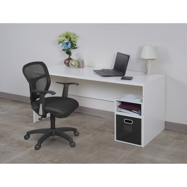 Shop Niche Mod 61" Desk Shell with no Tools Assembly - On Sale - Free Shipping Today - Overstock ...