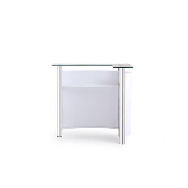 white lacquer bar table