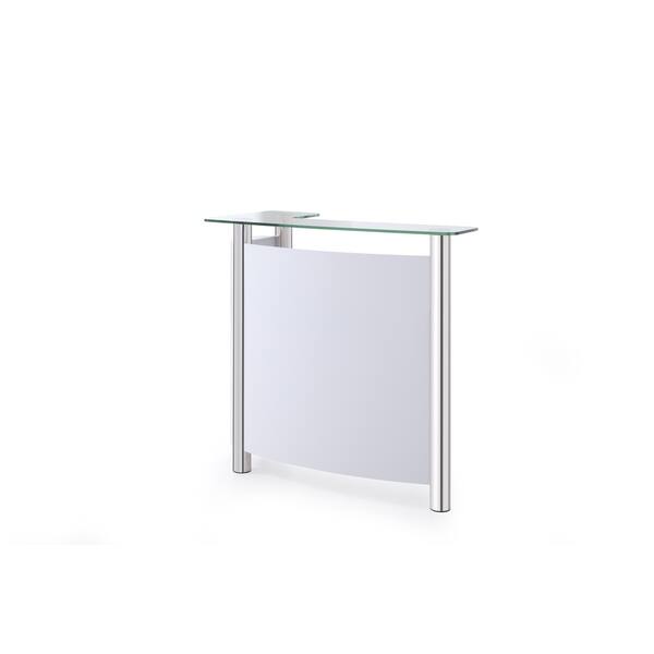 Blake Glossy White Lacquer Gl And Stainless Steel Modern Blake Glossy White Lacquer Gl