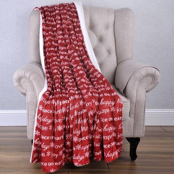 Boon Christmas Winter Holiday Gift Decorative Throw Blanket W Boon Christmas Winter Holiday Gift