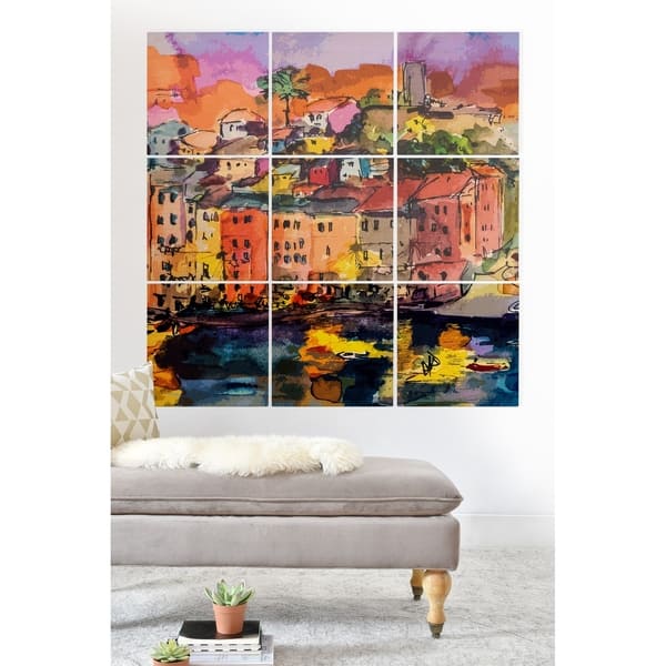 Shop Deny Designs Italian City On The River Wood Wall Mural 9