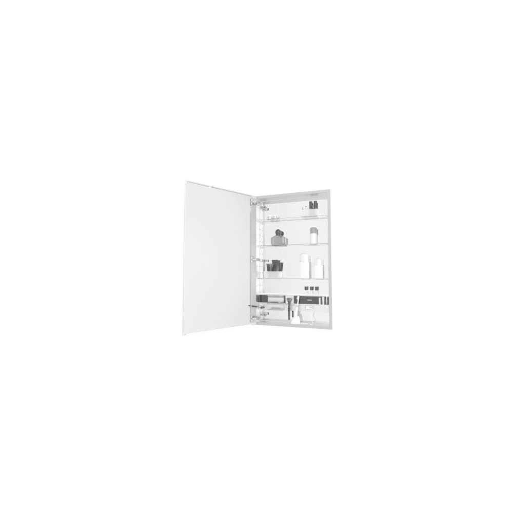 Robern M Series 1 Door Plain Medicine Cabinet Mc2440d4fple4 With Light Fixture