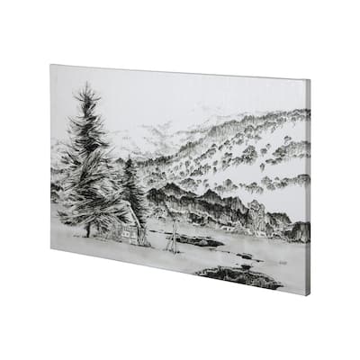 Mercana SnowyPlain I (42 x 28) Made to Order Canvas Art