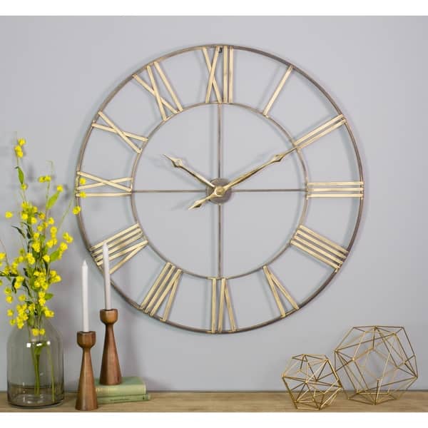slide 2 of 9, The Gray Barn Jartop Round Metal Wall Clock - 40"H x 40"W x 1"D