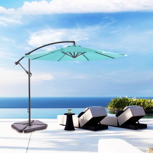 Shop Black Friday Deals On Weller 10 Ft Offset Cantilever Hanging Patio Umbrella Overstock 25776101