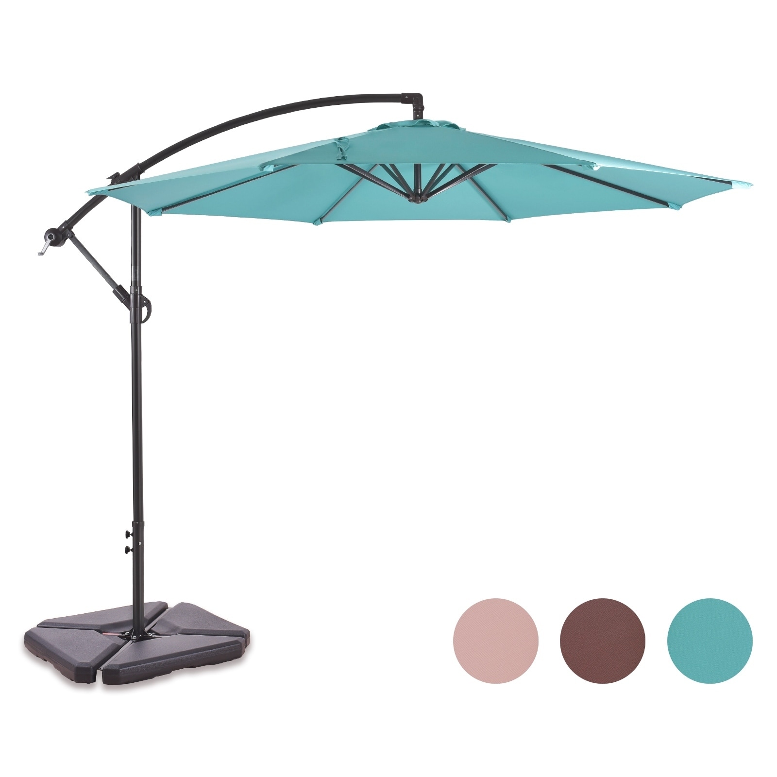 Shop Black Friday Deals On Weller 10 Ft Offset Cantilever Hanging Patio Umbrella Overstock 25776101