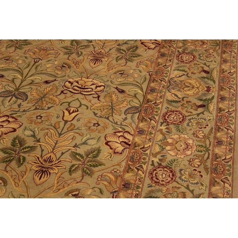 PakPersian Filomena Lt. Gray/Lt. Gray Wool Rug (9'2 x 12'5) 9 ft. 2