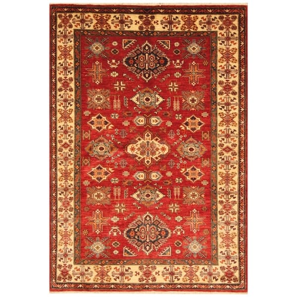 3'4 x 3'4 Oriental Super Kazak Square Rug 