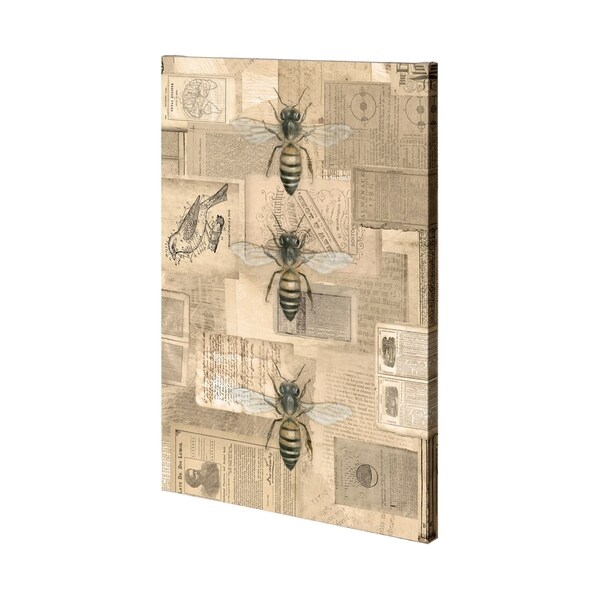 Mercana Academic Bee Illustration (36 x 54) Made to Order Canvas Art