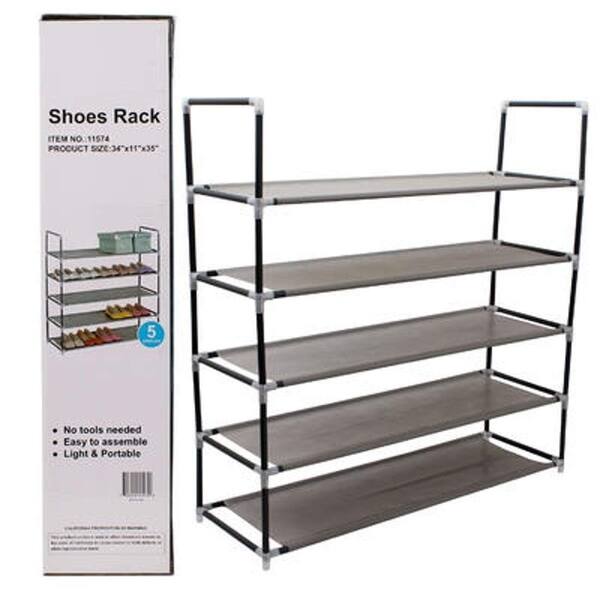 Shop 5 Tiers Shoe Rack Space Saver 35 L Holds 20 25 Pair Of Shoes Overstock 25776589