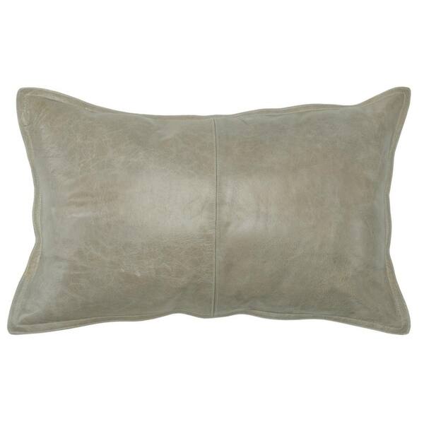 Strick & Bolton Lindi Leather Throw Pillow
