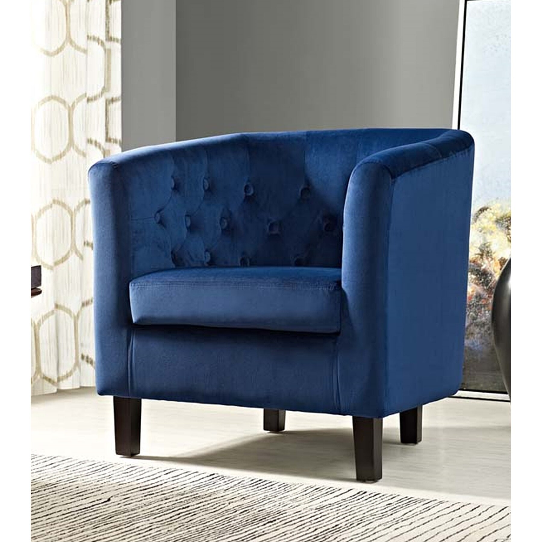 Blue best sale tub chair