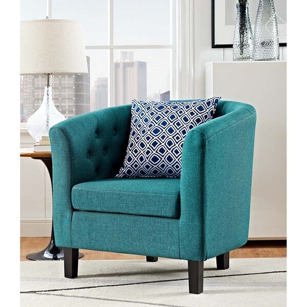 teal living room chair