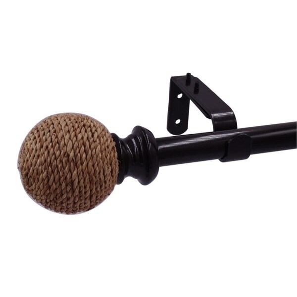 Upton Metal 72 Inch To 144 Adjule Decorative Finial Upton Metal 72 Inch To 144 Adjule Decorative Finial Single Curtain Rod On Free Shipping Today 25779678