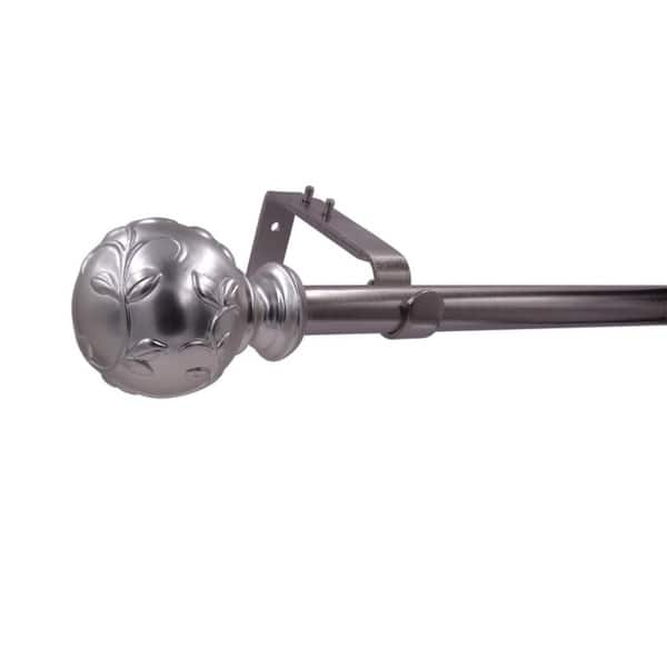 Shop Celina 36 72 Adjustable Single Curtain Rod With Decorative