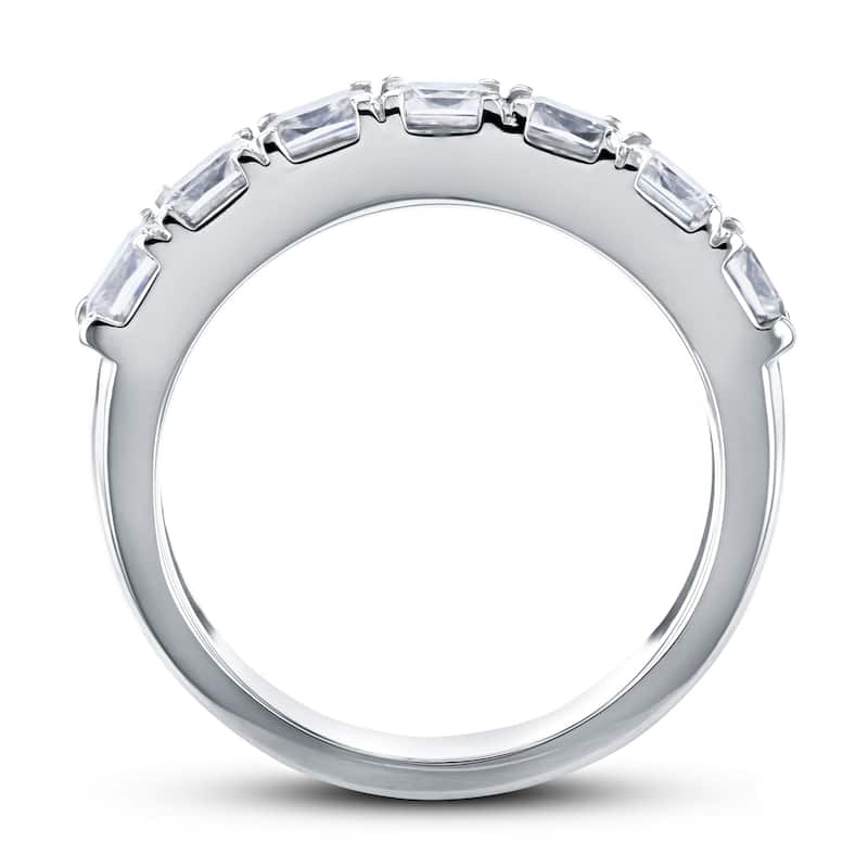 Annello by Kobelli 14k Gold 1-3/4ct.tw Seven Princess Moissanite Women's Wedding Band (4.5mm)