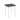 Contemporary Style Square Wood and Metal Bar Table, Brown and Silver