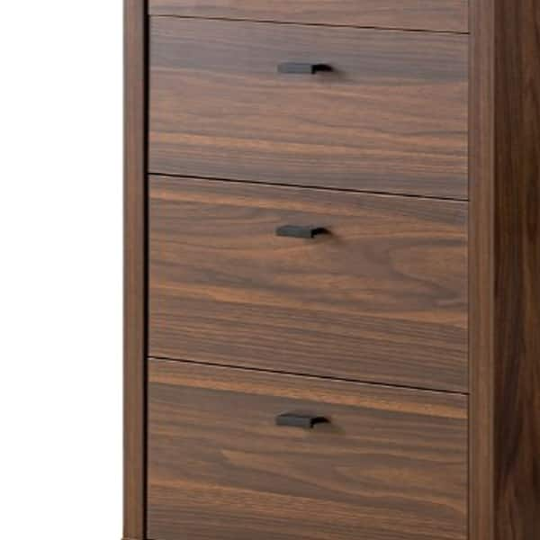 Shop Five Drawers Wooden Utility Cabinet With Metal Handles