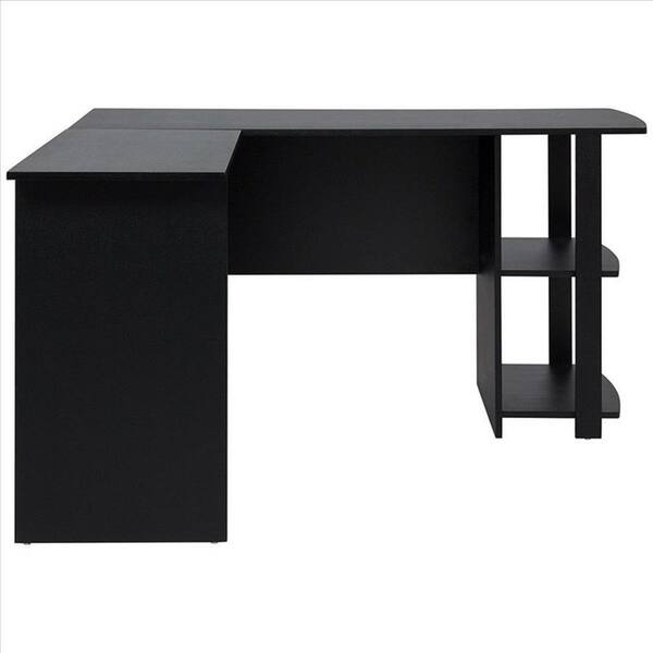 Black Corner Desk With Bookshelf 25782033 Black Corner Desk With Bookshelf
