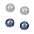Cultured Freshwater Pearl Stud Earrings Set