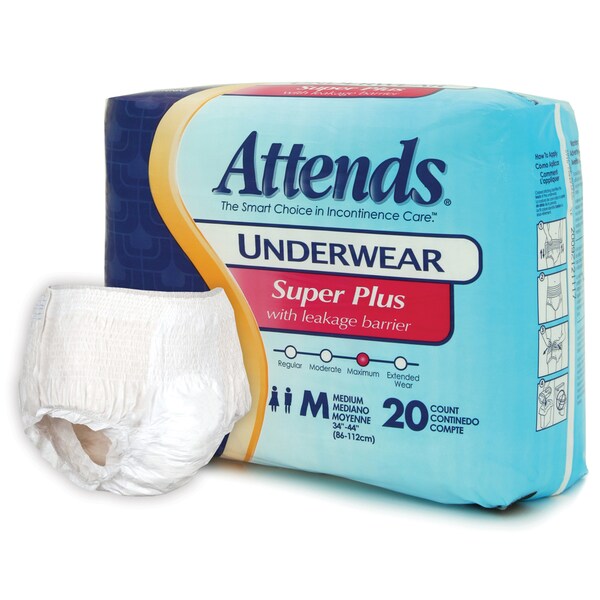 Attends Super Plus Medium Underwear (Case of 80) - Overstock Shopping ...