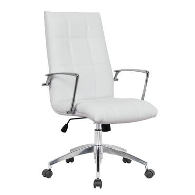 White Leather Desk Chairs Shop Online At Overstock