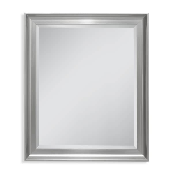 Headwest 27 x 33 Malibu Transitional Titanium Wall Mirror - 27 x 33