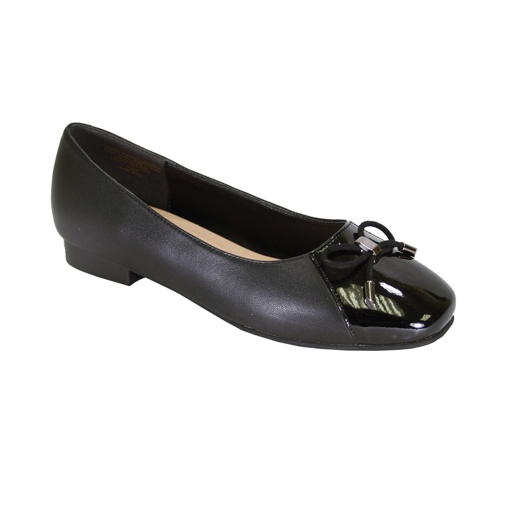 wide width leather flats