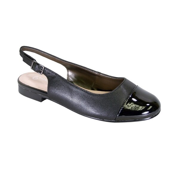 wide width leather flats